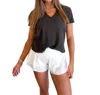 Project Social T Plata Notched Tee In Black In Black