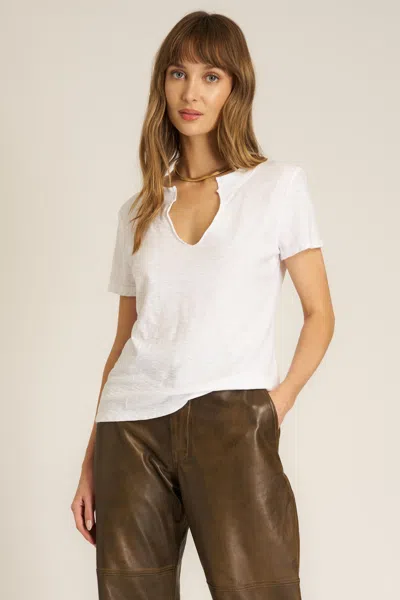 Project Social T Plata Notched Tee In White