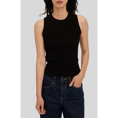 Project Social T Player Rib Racerback Tank In Black