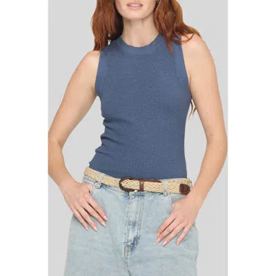 Project Social T Player Rib Racerback Tank In Blue