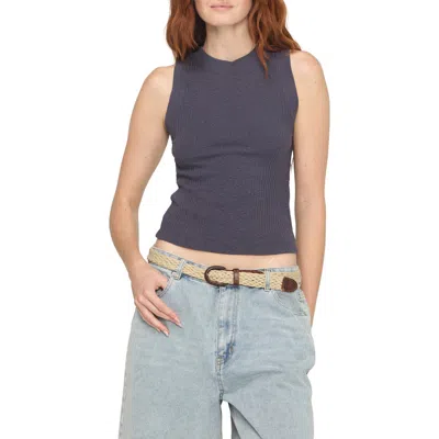 Project Social T Player Rib Racerback Tank In Gray