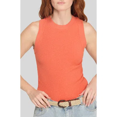 Project Social T Player Rib Racerback Tank In Orange