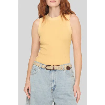 Project Social T Player Rib Racerback Tank In Yellow