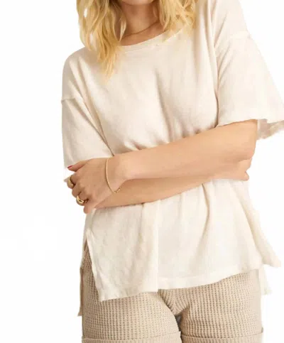 PROJECT SOCIAL T POR VIDA TEXTURED TEE IN MOTHER OF PEARL