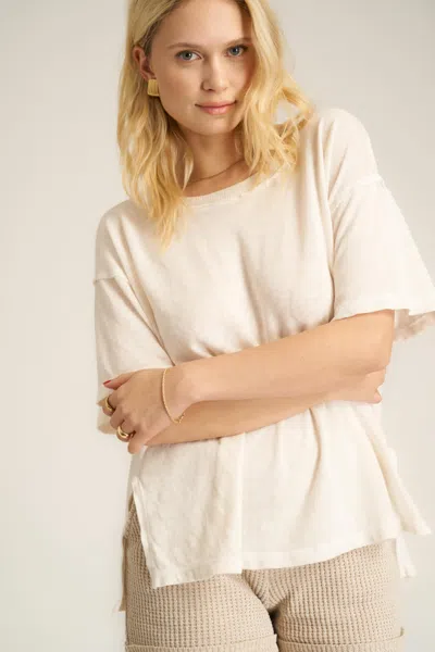 PROJECT SOCIAL T PORTIA OFF SHOULDER PLEATED TEE