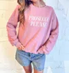 Project Social T Project Social Prosseco/paloma Reversible Sweatshirt In Palevioletred