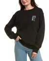 Project Social T Prosecco/gin Holiday Reversible Sweatshirt In Black