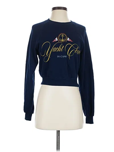 Pre-owned Project Social T Pullover Sweater In Blue