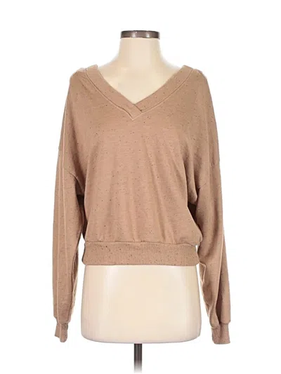 Pre-owned Project Social T Pullover Sweater In Brown