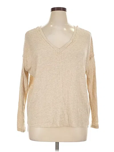 Pre-owned Project Social T Pullover Sweater In Tan