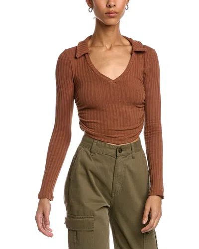 Project Social T Real Deal Top In Brown