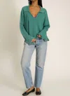 Project Social T Risa Burnout Thermal Pullover In Green