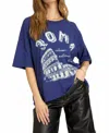 Project Social T Roma Perfect Bf Tee In Rich Indigo In Blue