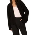 Project Social T Romy Button Front Cardi In Black In Black