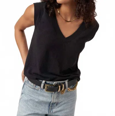 Project Social T Rue V-neck Tank In Black