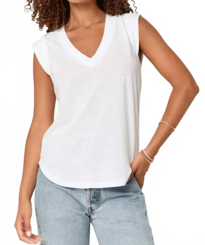 Project Social T Rue V-neck Tank In Navy In Blue