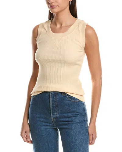 Project Social T Salgado Rib Ringer Tank In Neutral