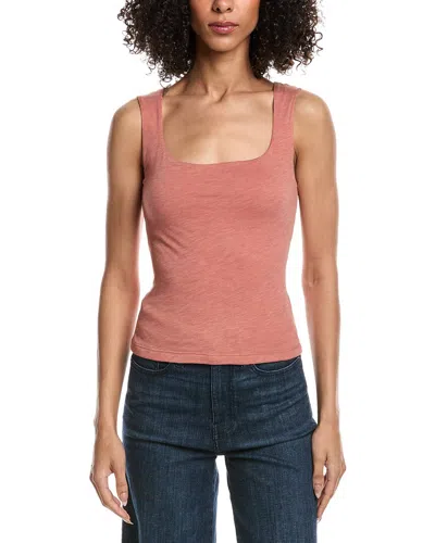 Project Social T Sarah Square Neck Seamless Tank In Pink