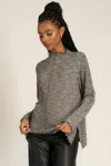 Project Social T Sea Of Love Seamed Long Sleeve Top In Mother Of Pearl In Multi