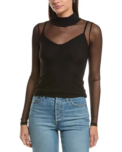 Project Social T Serafina Layered Mesh Top In Black