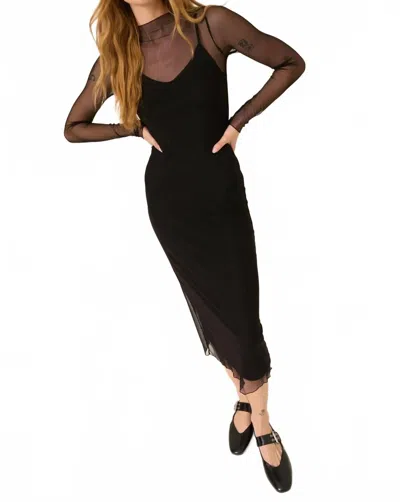 Project Social T Shibon Midi Dress In Black
