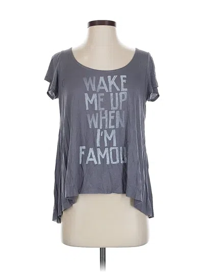 Pre-owned Project Social T Short Sleeve T-shirt In Gray