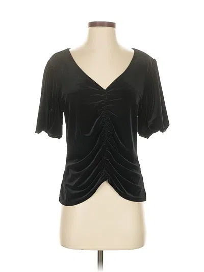 Pre-owned Project Social T Short Sleeve Top Black Sweetheart Neckline Tops