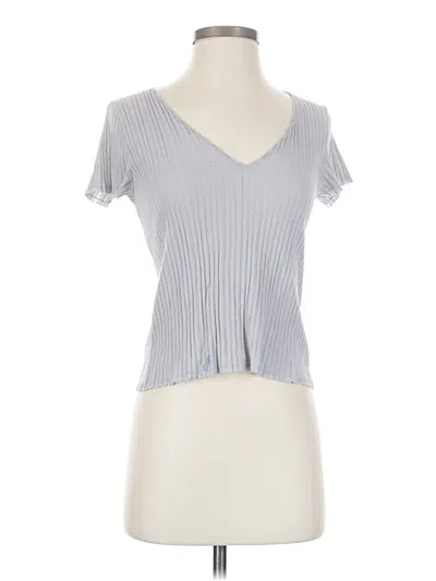 Pre-owned Project Social T Short Sleeve Top Gray V Neck Tops