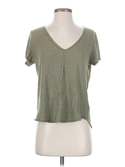 Pre-owned Project Social T Short Sleeve Top Green V Neck Tops