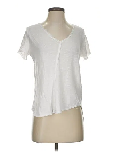 Pre-owned Project Social T Short Sleeve Top White V Neck Tops