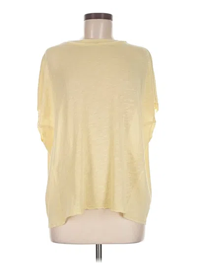 Pre-owned Project Social T Short Sleeve Top Yellow Boatneck Tops