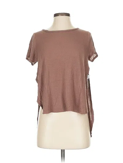 Pre-owned Project Social T Short Sleeve T-shirt In Brown