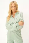 Project Social T Siesta Half Zip Sweatshirt In Green