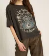 Project Social T Skeleton Bf Tee In Vintage Black In Black
