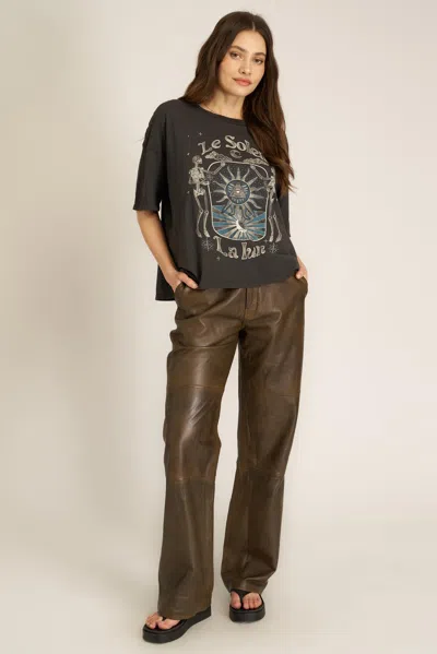 Project Social T Skeleton Mystical Perfect Bf Tee In Black