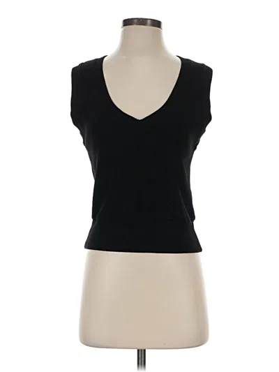 Project Social T Sleeveless Top Black Scoop Neck Tops