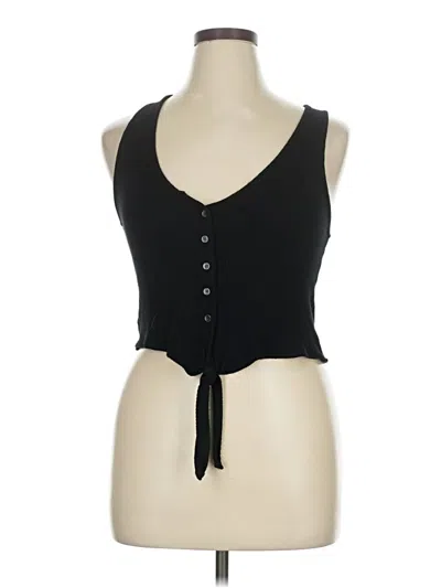 Pre-owned Project Social T Sleeveless Top Black Sweetheart Neckline Tops