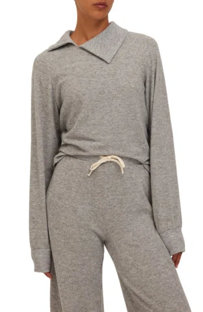 Project Social T Slow Morning Pullover In Htgrey