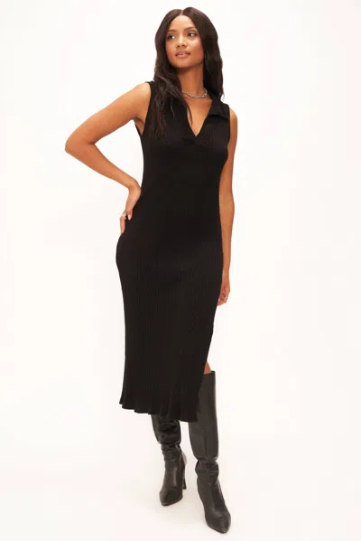 PROJECT SOCIAL T SMOOTH OPERATOR COLLARED SWEATER RIB DRESS