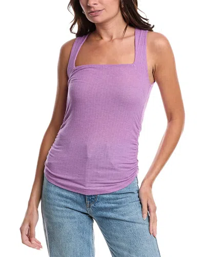 Project Social T Soiree Side Ruched Tank In Purple