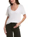Project Social T Sonora Scoop Neck Tee In White