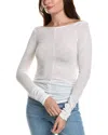Project Social T Starry Haze Ruched Top In White