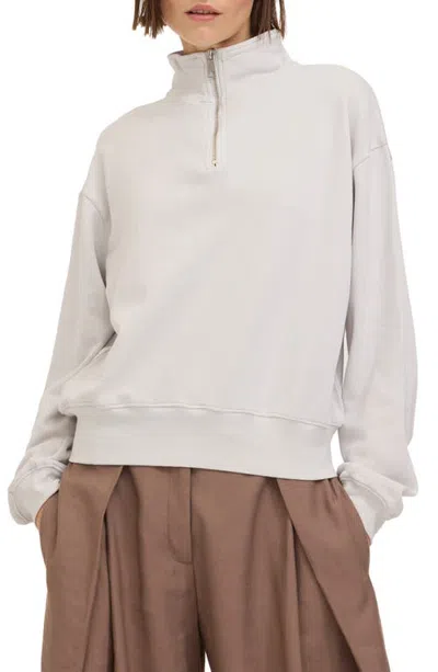 Project Social T Studio Quarter Zip Pullover In Neutral