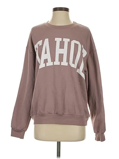 Pre-owned Project Social T Sweatshirt In Brown