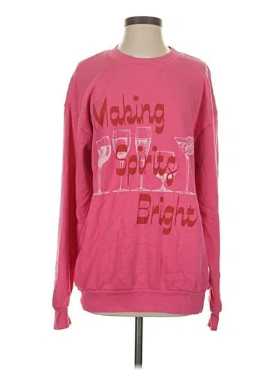 Pre-owned Project Social T Sweatshirt In Pink