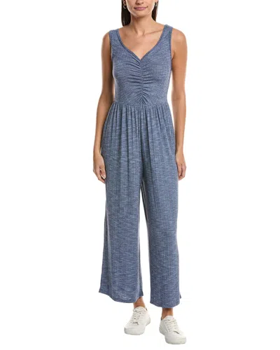 Project Social T Sweetest Thing Ruched Jumpsuit In Blue