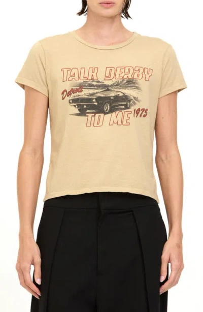 Project Social T Talk Derby To Me Graphic T-shirt In Neutral