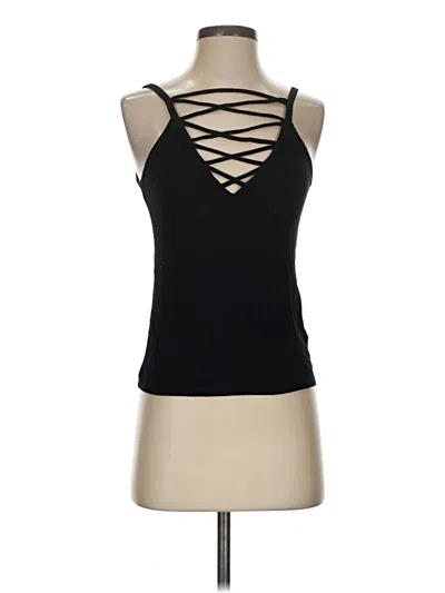 Pre-owned Project Social T Tank Top Black Halter Neckline Tops