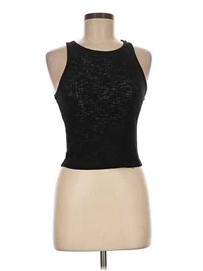 Pre-owned Project Social T Tank Top Black Halter Neckline Tops
