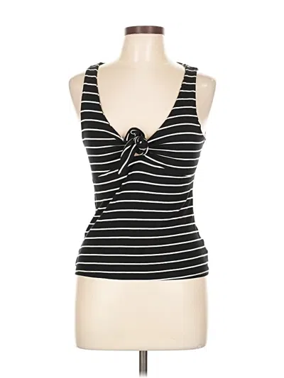 Pre-owned Project Social T Tank Top Black Strapless Neckline Tops